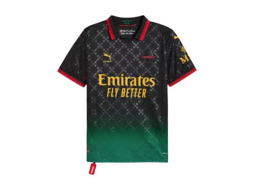 OFFWHITE x PUMA AC Milan Replica Jersey - Black - 783001-01