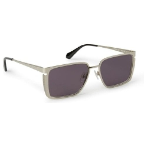 OFF-WHITE OFFWHITE Yoder Sunglasses - Silver/Dark Grey (Oeri121S24Met0017207/Fr)