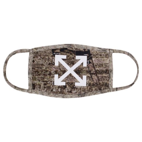 OFF-WHITE Off OFF uflage Face Mask SS19in - Camo/White