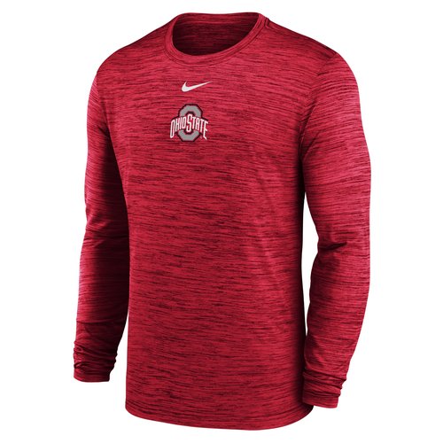 Ohio State Sideline Velocity Nike Dri-FIT College Long-Sleeve T-Shirt - Red - 02EQ65NOH-UJZ