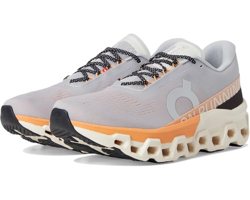 On CloudmOnster 2 | Grey | Size 10 - Glacier/Tangerine - 3ME10123198
