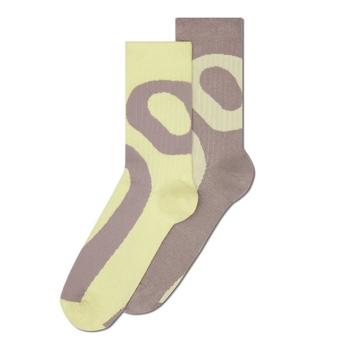 On Liquid Logo Sock High 2Pack - Zinc/Linen - 2UF10134554
