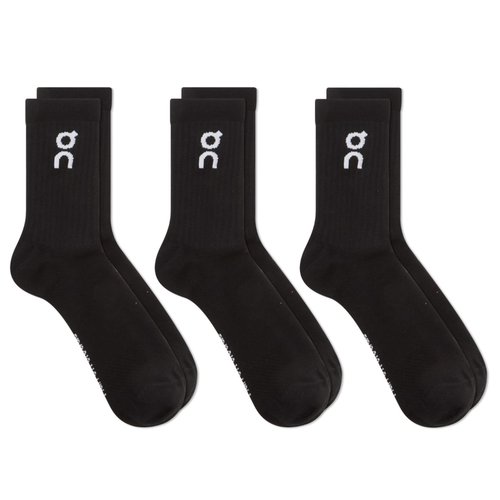 On Logo Sock High 3P - Black - 2UF10310553