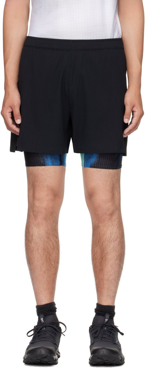 On Pace Shorts - Black/Horizon - 1MF10813398
