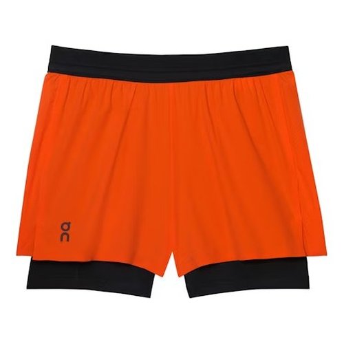 On Running 3 Performance 2/1 Shorts - Black/Orange - 1WF10120879