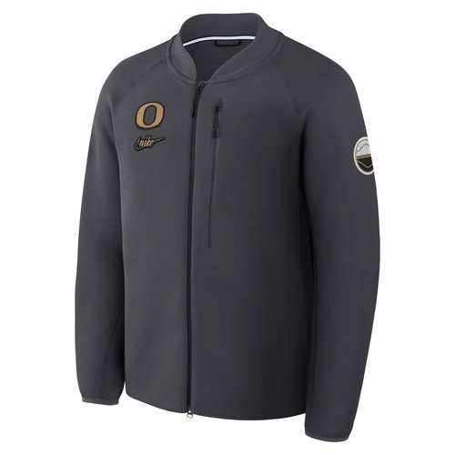 Oregon Tech Fleece Nike College Full-Zip Jacket - Anthracite - 04TN06FUOK-2Q9