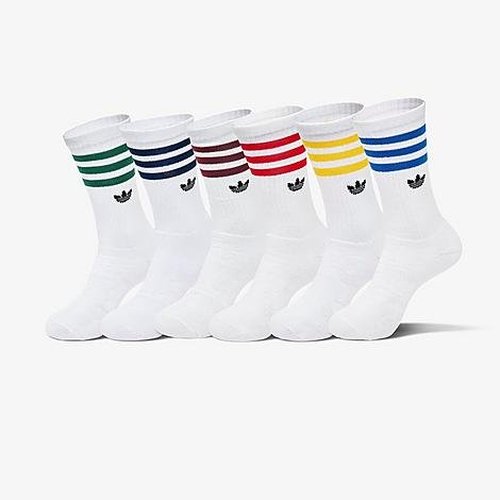 Other adidas Trefoil Crew Socks 6-Pack Size Large Cotton/Nylon/Polyester - Multicolor - JK3366