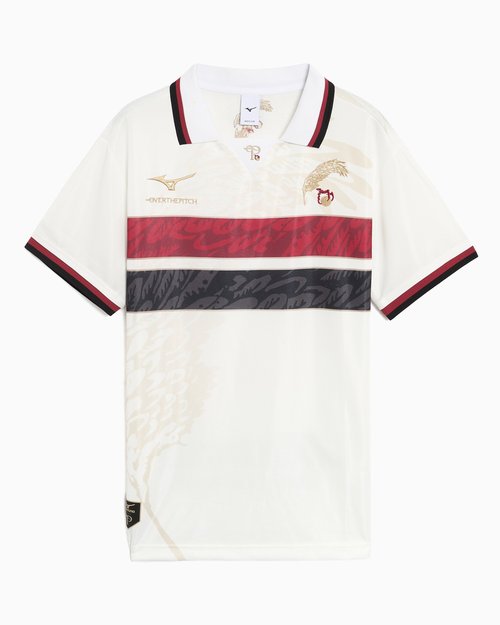 OVER THE PITCH x Mizuno Football Logo Jersey T-Shirt - 32TPAI00-01