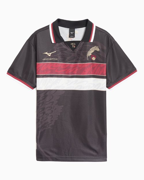 OVER THE PITCH x Mizuno Football Logo Jersey T-Shirt - 32TPAI00-09