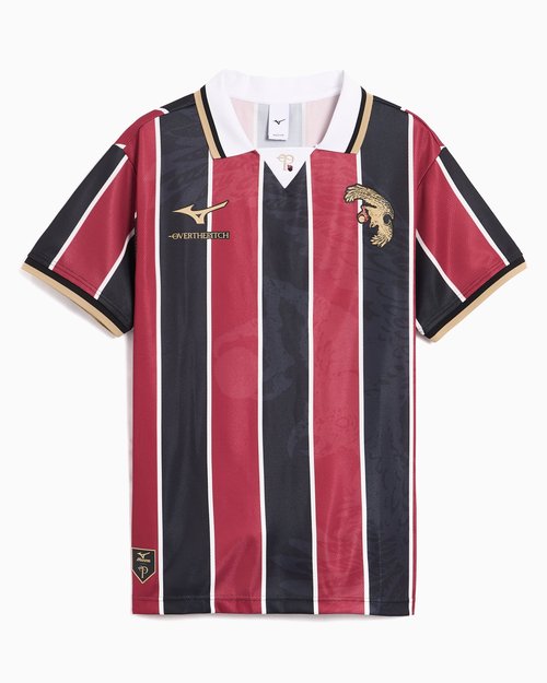 OVER THE PITCH x Mizuno Football Striped Jersey T-Shirt - 32TPAI01-66