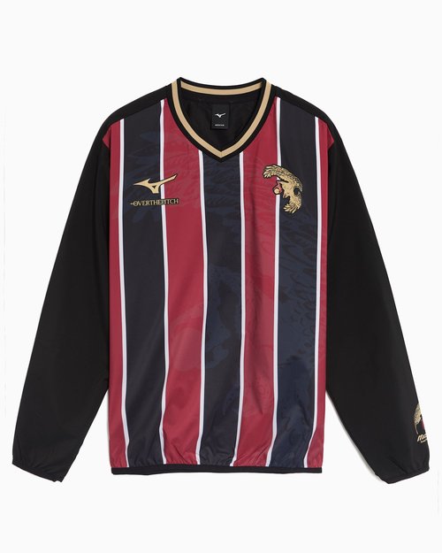 OVER THE PITCH x Mizuno Piste Striped Sweatshirt - 32TPAJ00-66