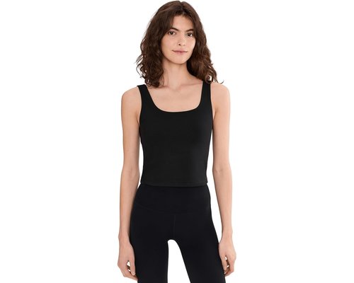 PACT On The Go-To Square Neck Tank Top Clothing - Black - WA1-W17-BLK