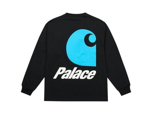 Palace Carhartt WIP Logo Longsleeve - Black
