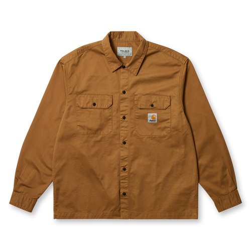 Palace Carhartt WIP Longsleeve Master Shirt - Dollar Green Camo - I032721_1U_02