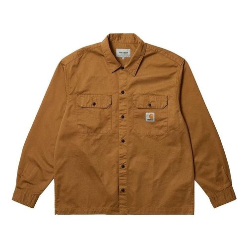 Palace x Carhartt WIP Longsleeve Master Shirt - Brown - I032721_KH_KI