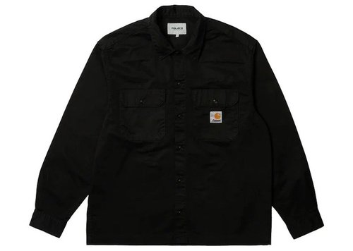 Palace x Carhartt WIP Longsleeve Master Shirt - Washed Black