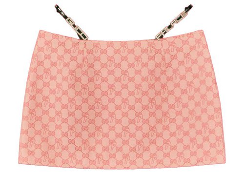 Gucci x Palace GG-P Canvas Mini Skirt With Lace And Crystal Details - Pale Pink - 721870-Z8A75-5307