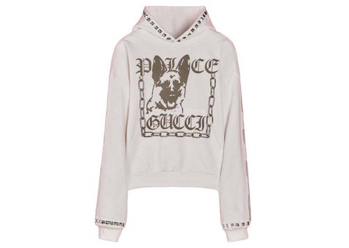 Palace x Gucci Printed Cotton Jersey Stud Sweatshirt - Off/White - 721943-XJEY2-9799