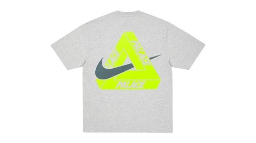 Palace x Nike Tri Swoosh T-Shirt - Grey Marl