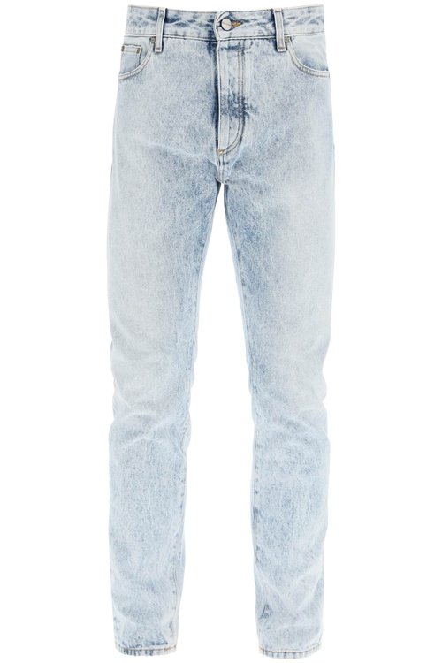 Palm Angels Back Logo Print Jeans - PMYA012C99DEN002_4001
