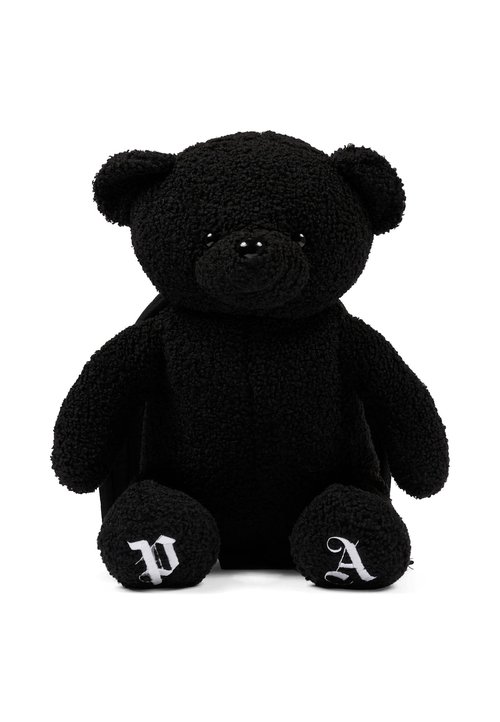 Palm Angels Black Backpack For With Bear - PBNB001C99FAB0011003