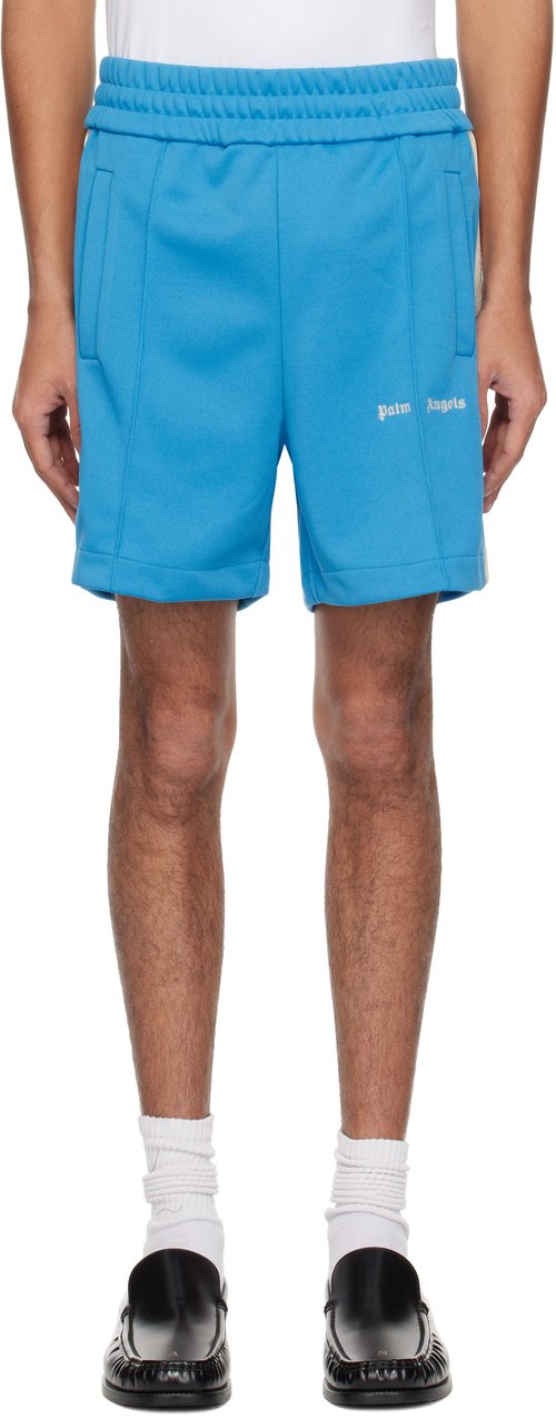 Palm Angels Classic Logo Track Shorts - Light Blue - O - PMCL004S25FAB0014003
