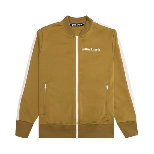 Palm Angels Bomber Track Jacket - Camel/Off-White - PMBD035S22FAB0016203