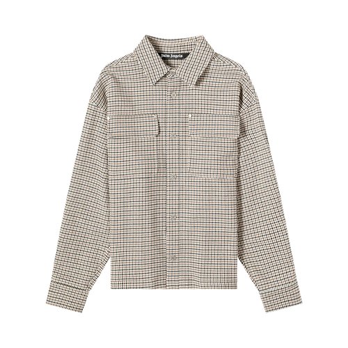 Palm Angels Check Back Logo Overshirt - Multi - PMES024S24FAB0028403