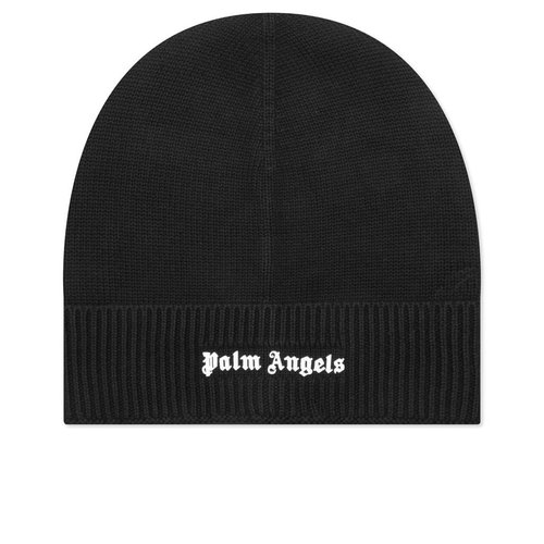 Palm Angels Classic Logo Beanie - Black/White