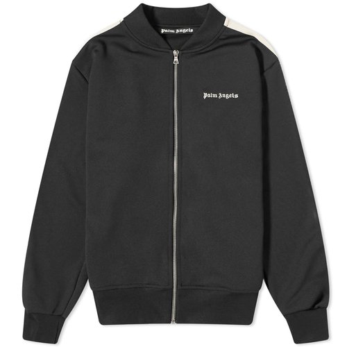 Palm Angels Classic Logo Bomber Track Jacket - Black/White - PMBD061S24FAB0011003
