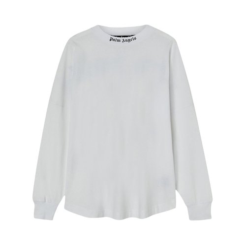 Palm Angels Classic Logo Long-Sleeve - White - PMAB001C99JER0040110
