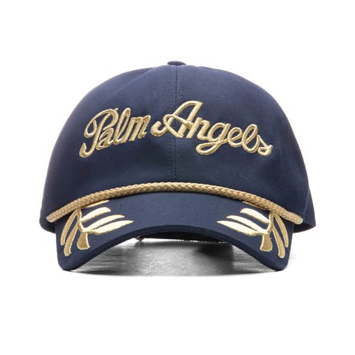 Palm Angels Commander Cap - Blue/Yellow