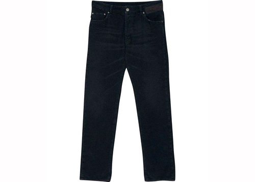 Palm Angels Corduroy Logo Regular 5 Pocket Pant - Black - PMYA012F21DEN0011010