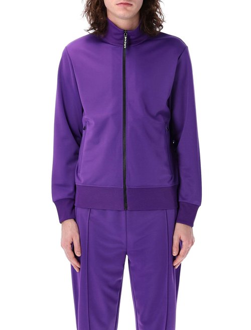 Palm Angels Curved Logo Track Jacket - Purple - PMBD089S25FAB0013703