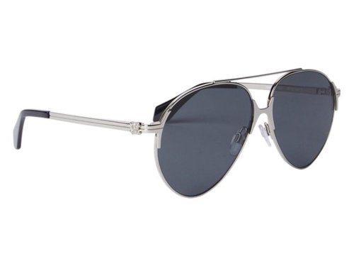 Palm Angels Elkton Silver Sunglasses - Silver Dark Grey (Peri060S24Met0017207)