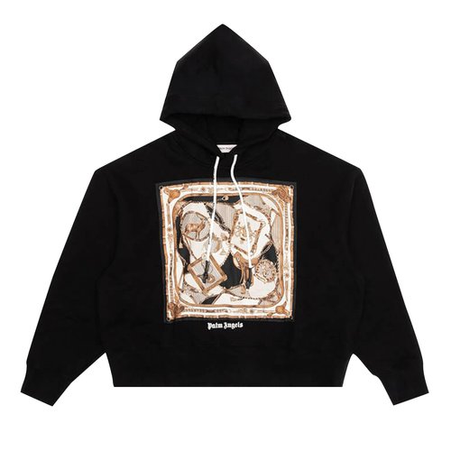 Palm Angels Foulard Hoodie - Black/Multi - PMBB058F196310281088