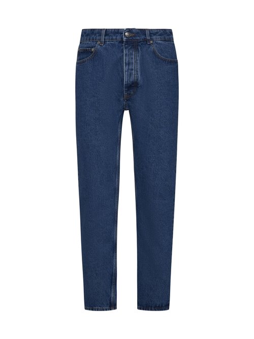 Palm Angels Lw Monogram Straight Jeans - PMYA039R24DEN001_4010