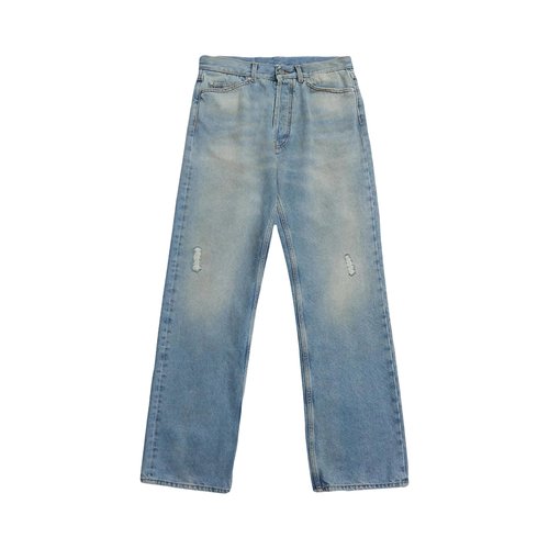 Palm Angels Monogram Loose Denim - Blue - PMYA030E23DEN0044010