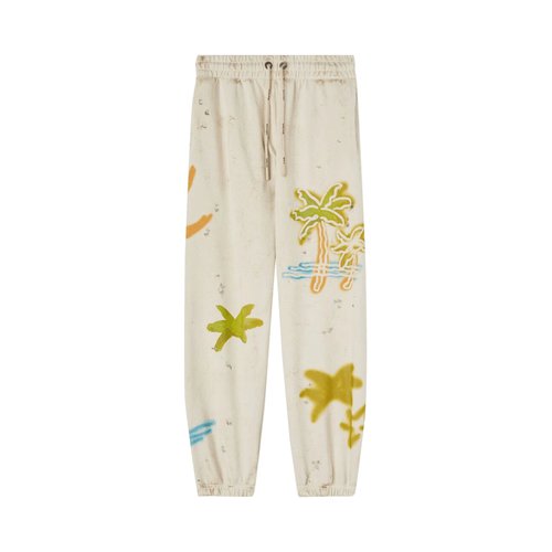 Palm Angels Palm Neon Sweatpants - Off White - PMCH011S23FLE0070384