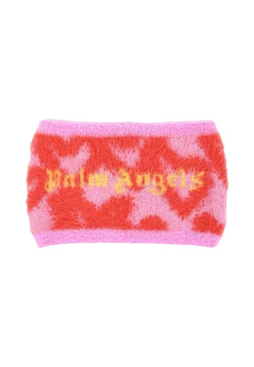 Palm Angels Pink Scarf For With Logo - PGMA009F25KNI0013B16