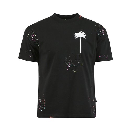 Palm Angels PXP Painted Classic Tee - Black - PMAA001S22JER0031001