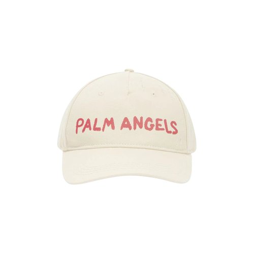 Palm Angels Seasonal Logo Cap | Size Onesize - Off White Red - PMLB094S24FAB0010325