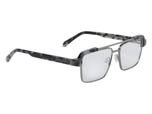Palm Angels Style 17 Eyeglasses - Havana Black Gun Metal Clear Lens (Perj017S25Pla0011200)