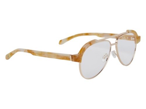 Palm Angels Style 18 Eyeglasses - Light Havana Gold Clear Lens (Perj018S25Pla0012400)