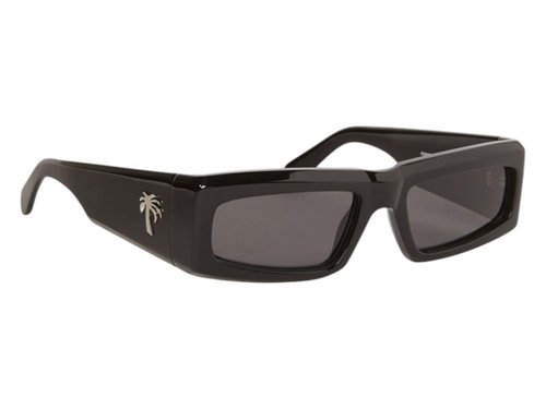 Palm Angels Yreka Sunglasses - Black Dark Grey Grey (Peri055S24Pla0011007)