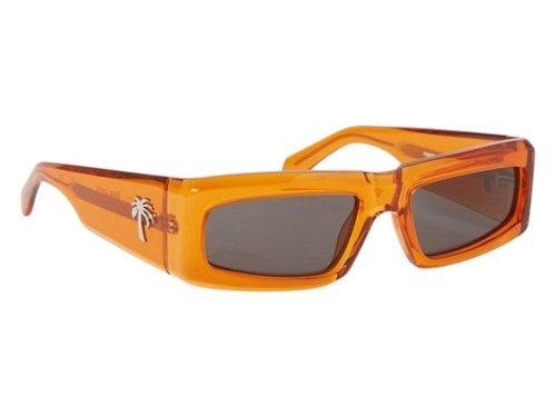 Palm Angels Yreka Sunglasses - Orange Dark Grey Grey (Peri055S24Pla0012007)