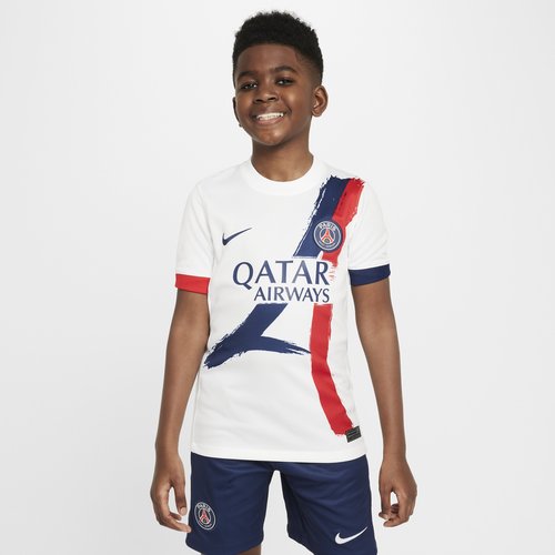 Paris Saint-Germain 2024/25 Stadium Away Nike Dri-FIT Soccer Replica Jersey - White/Midnight Navy/University Red/Midnight Navy - FN9126-101