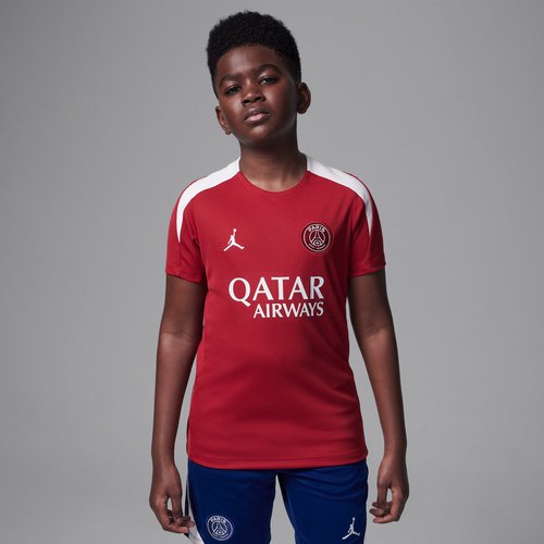 Nike Paris Saint-Germain Strike Fourth Air Jordan Dri-FIT Soccer Knit Short-Sleeve Top - Wings Jordan Red/Wings Jordan Red/Phantom/Phantom - HJ3402-660
