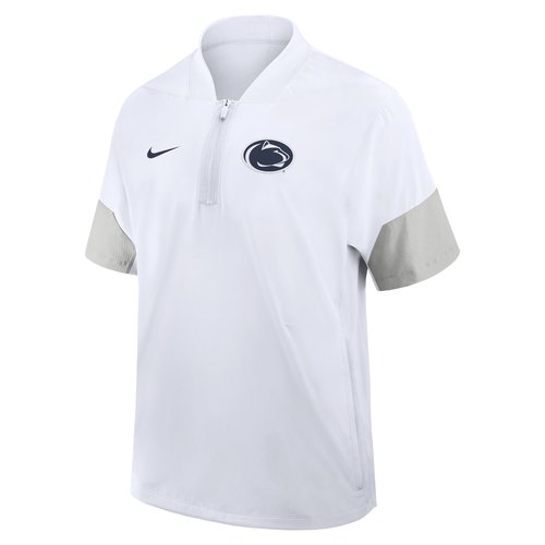 Penn State Sideline Coach Nike College 1/2-Zip Short-Sleeve Jacket - White - 03BO0CEBPSN-6XU