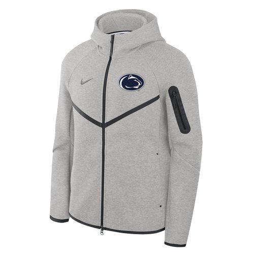 Penn State Tech Fleece Windrunner Nike College Full-Zip Hooded Jacket - Grey - 05L4086NPSN-J35